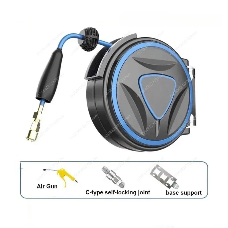 

Hose Reel for Garden Auto Repair Air Cannon Retractable Storage Pipe Reel Automatic Retract Reel Rotatable Pipe Coiler