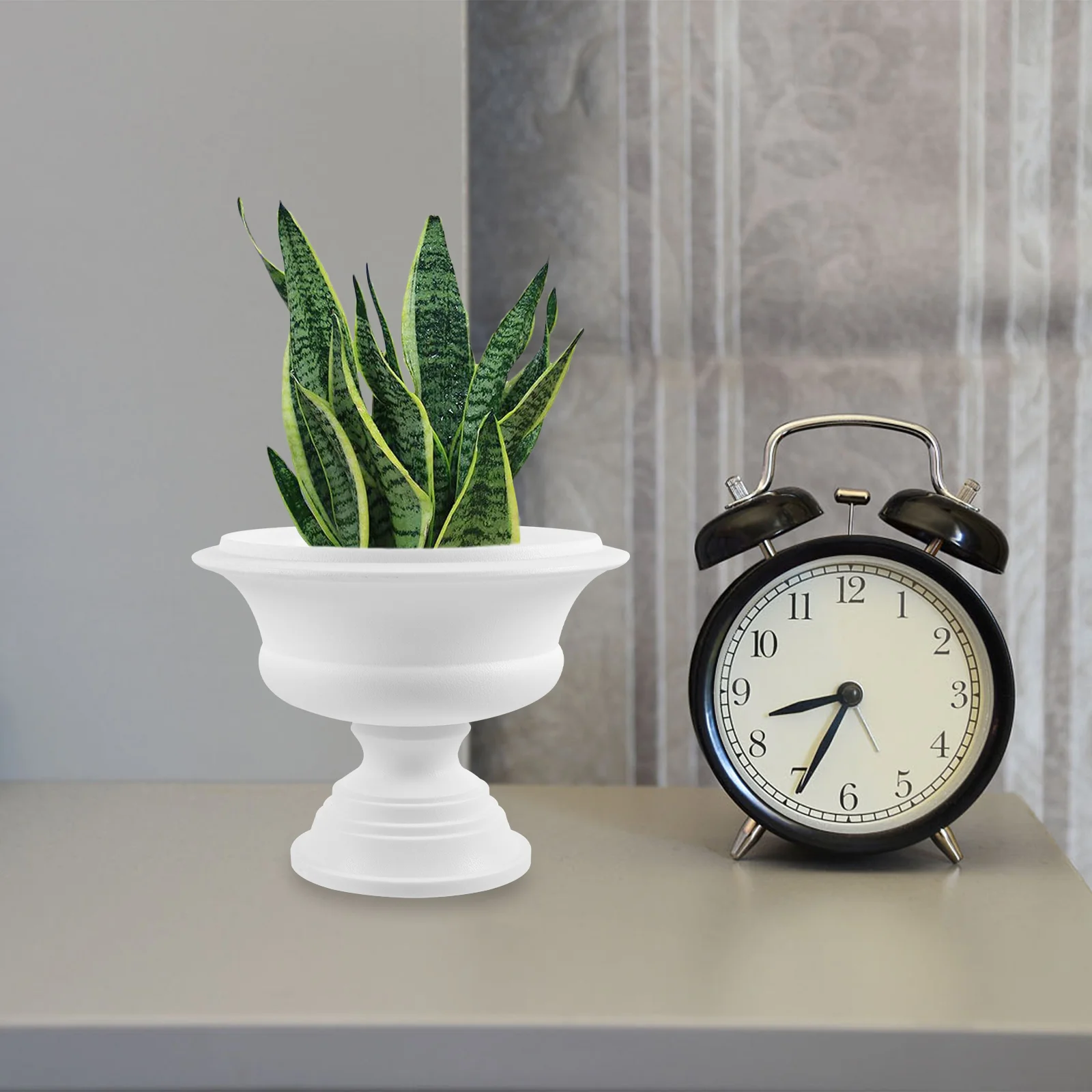 

Seeding Cup Flowerpot Plant Pots Indoor Roman Decorative Holder Pedestal Garden