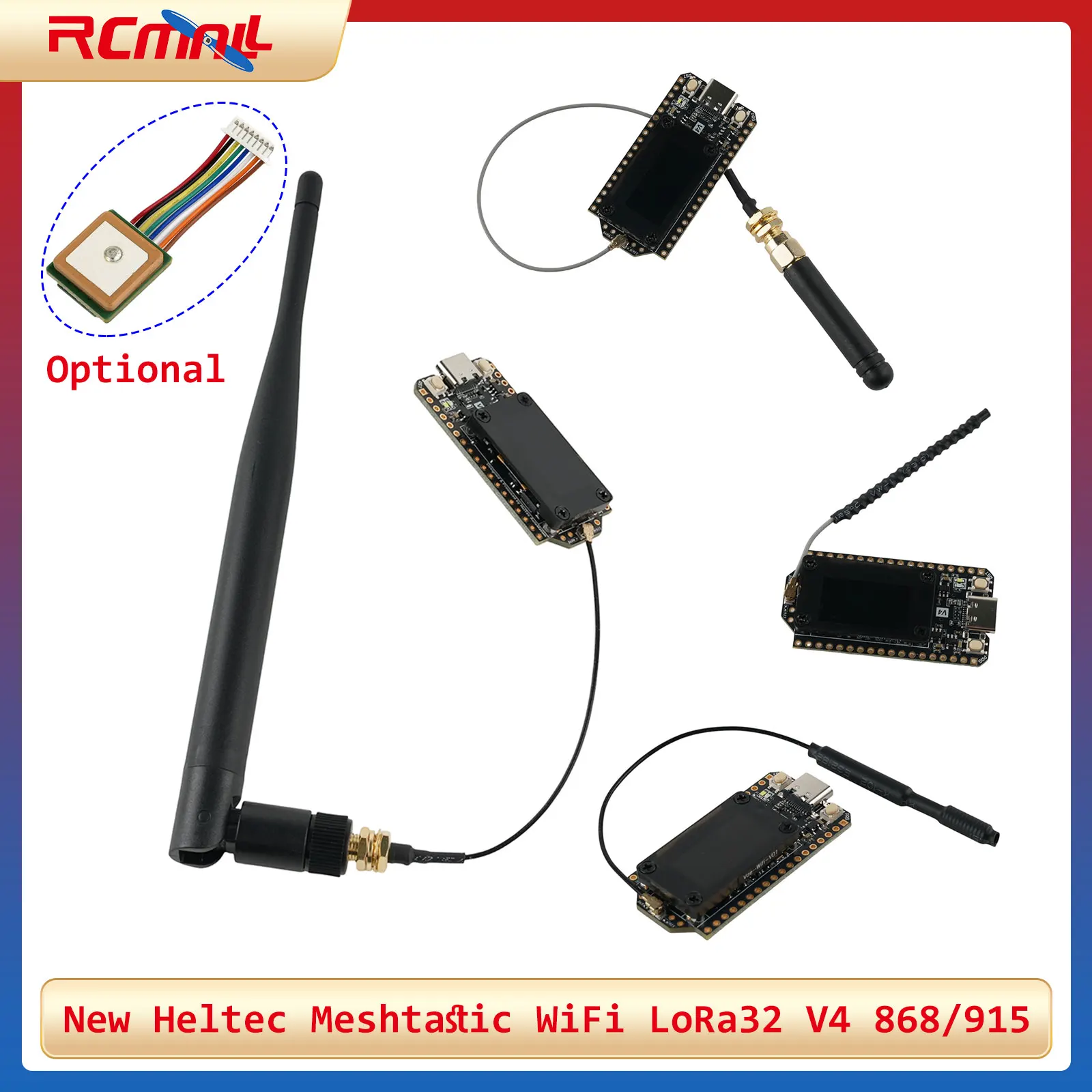 Upgraded Heltec WiFi LoRa 32 V4 Development Board 27dBm SX1262 LoRa ESP32 Wi-Fi BLE GPS Module for Arduino IoT Meshtastic