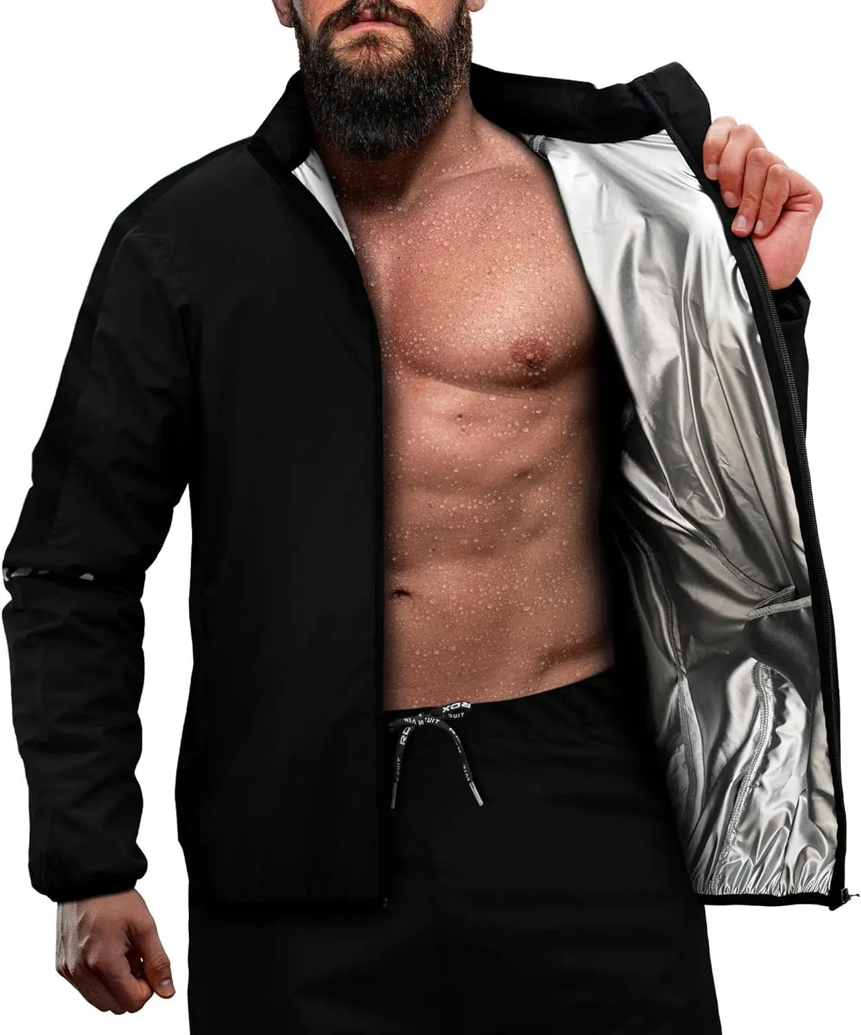 

Костюм для интенсивного потоотделения (термокостюм) с полным охватом тела, сертифицированный Oeko-TEX, износостойкий, с длинными рукавами, верх и низ.