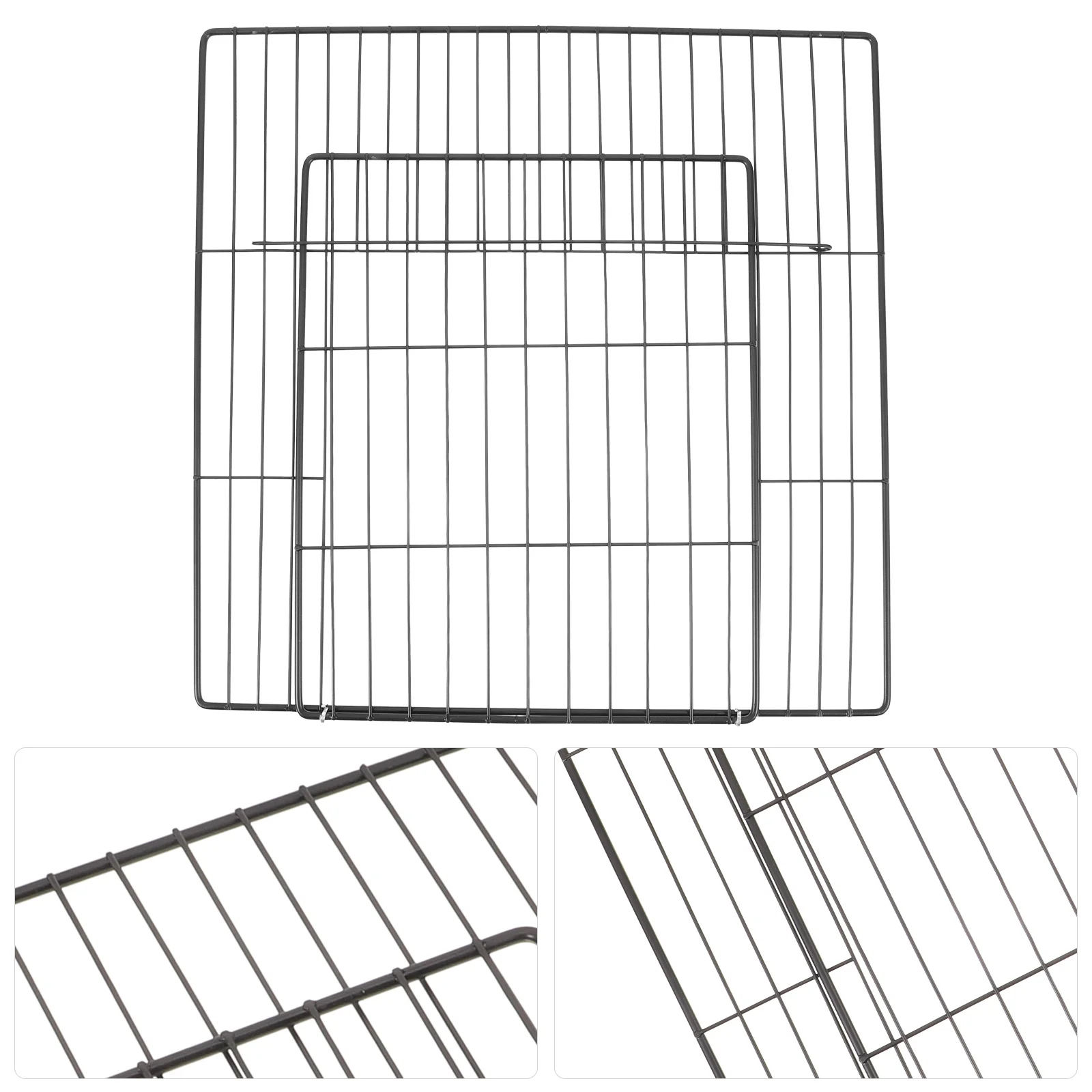 

Iron Pet Cage Door Wire Mesh Panel Replacement for Dog Cat Fence Playpen Small Cage Door Accessories DIY Supplies