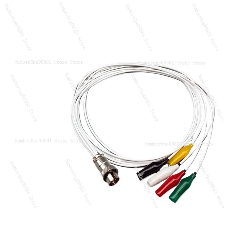 CHI660E/760E workstation electrode cable, electrochemical 4/5 connector single double head alligator clip cable