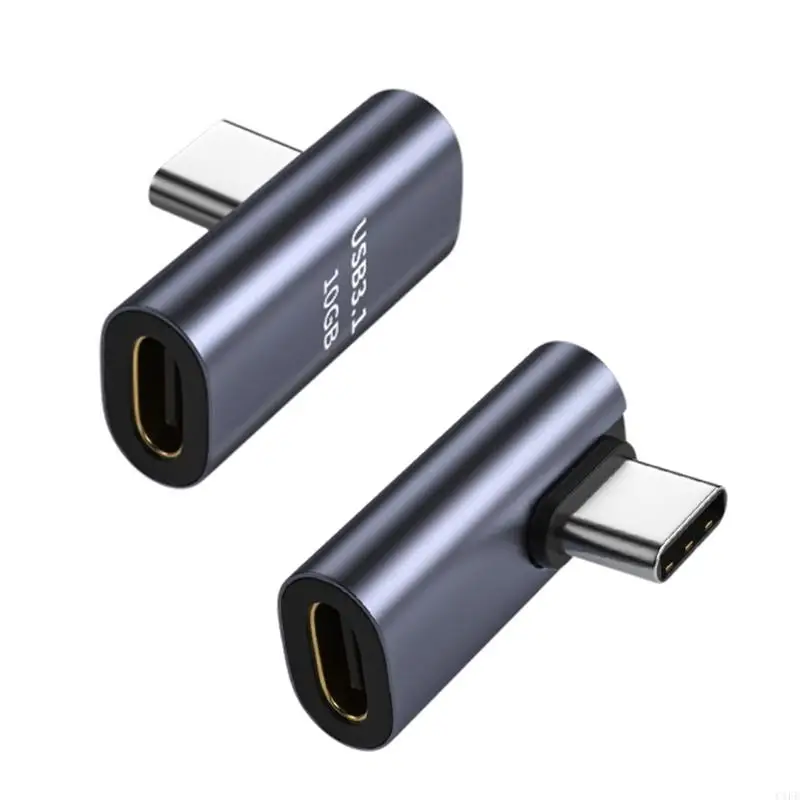 C1FE 90 درجة USB C محول 90 درجة يمين الزاوية الموسع 3.1/10GBPS انخفاض النوع