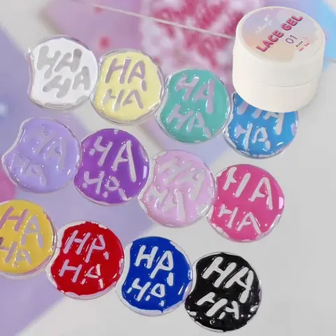 Bilashmart 5ml Colorful Lace Hole Poke Nails Gel Wave Texture Nail Painting Gel DIY Manicure Decorations UV LED Soak Off Varnish Poking Gel