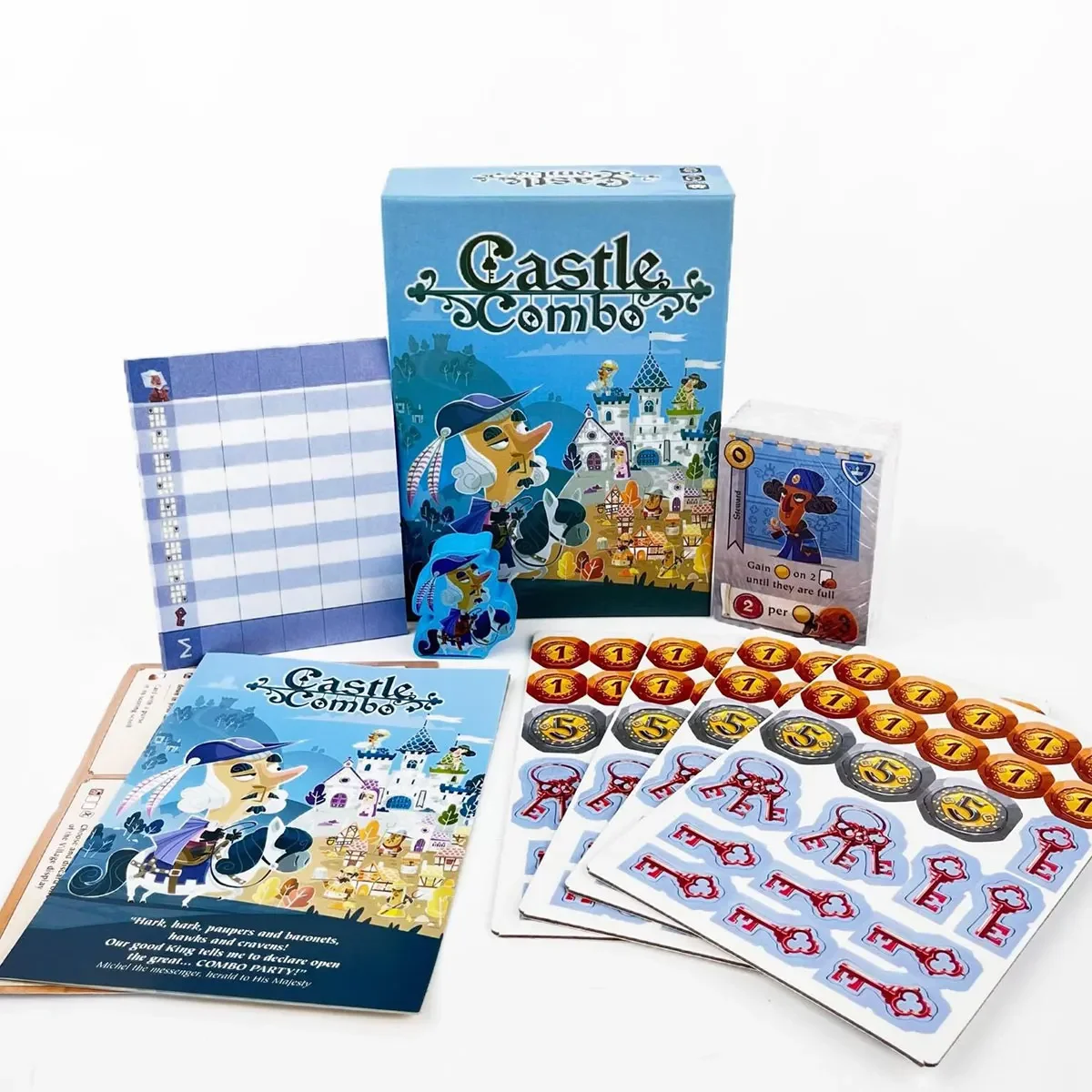 

New 2025 Castle Combo Board Game -Fun-Filled Fast-Paced Strategy Board Game for Family & Friends Parties 2-5 Players, 25 Minutes