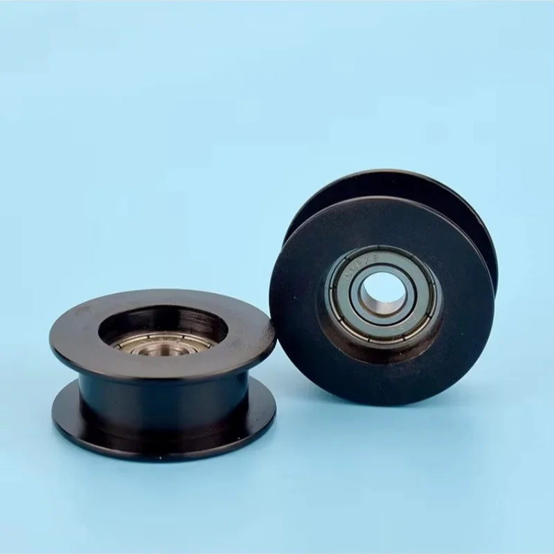H scanalatura 608zz cuscinetto cinghia guida ruota avvolta in plastica ruota di sospensione a rulli pom puleggia di rotolamento 8x40x16.5mm