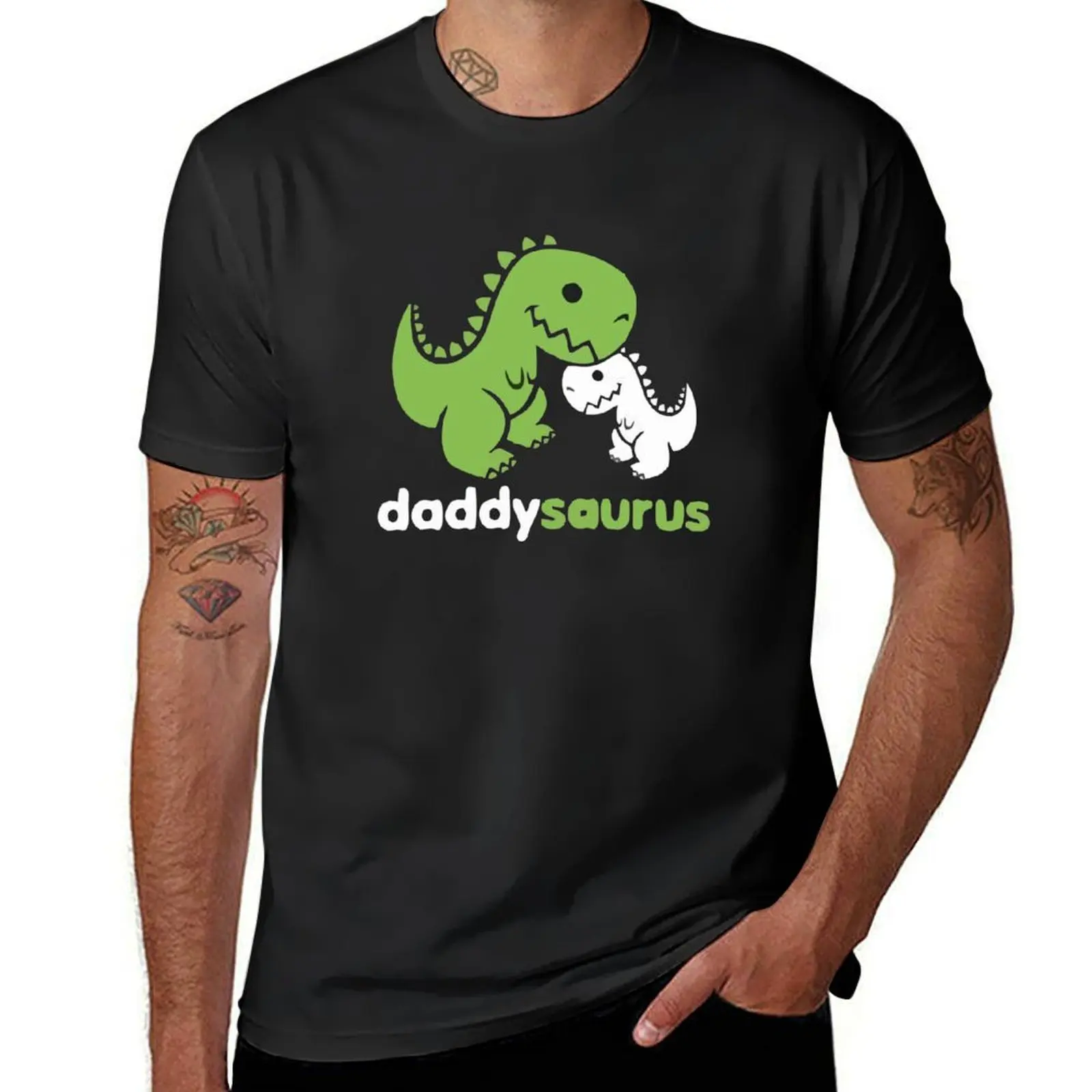 

Daddysaurus T-Shirt oversized graphic tee sports fans custom t-shirts heavyweight t shirts for men
