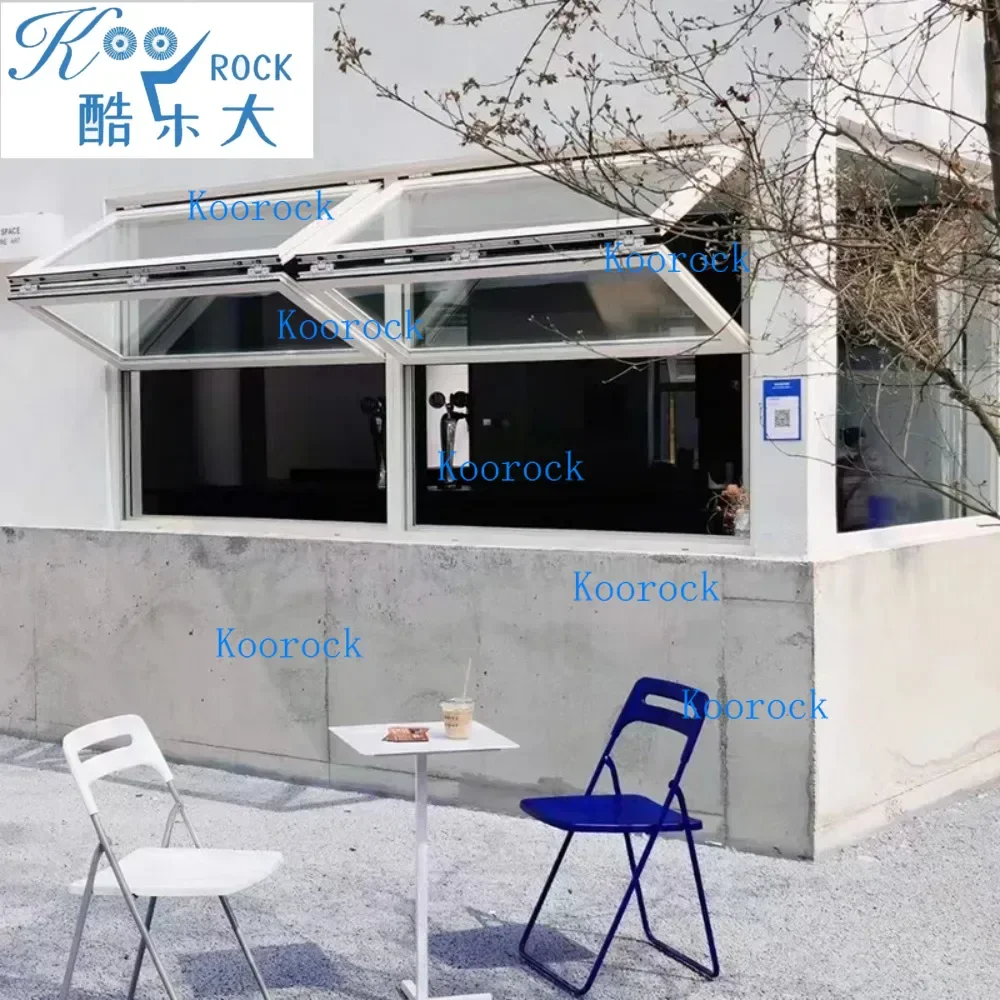 Popular Folding Windows for Cafeterias, Milk Tea Shops and Coffee Houses, Shop commercial counter dedicated window for business