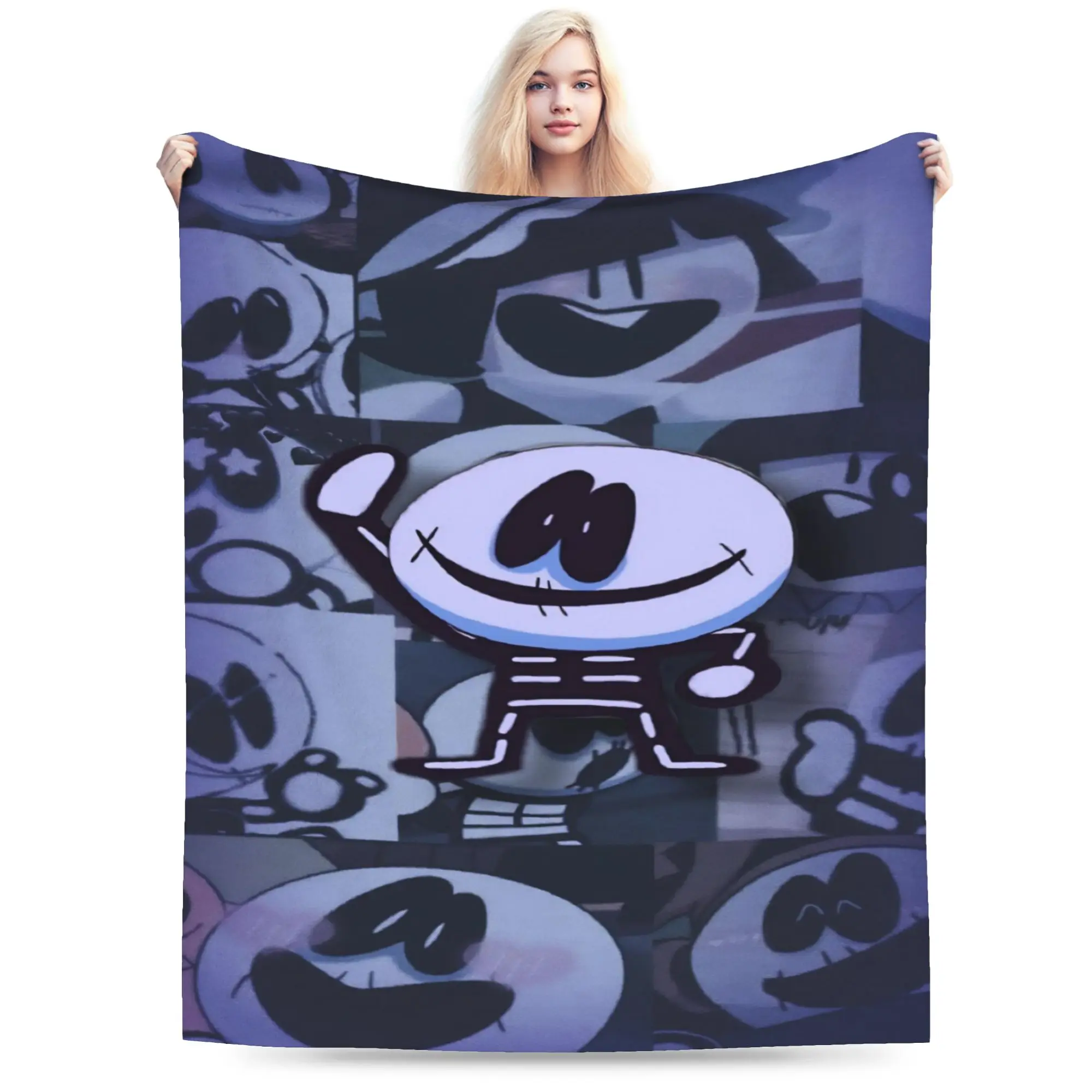 New Arrival Spooky Month Blanket Lightweight Thin Fleece  Cozy Throw Blankets Machine Washable