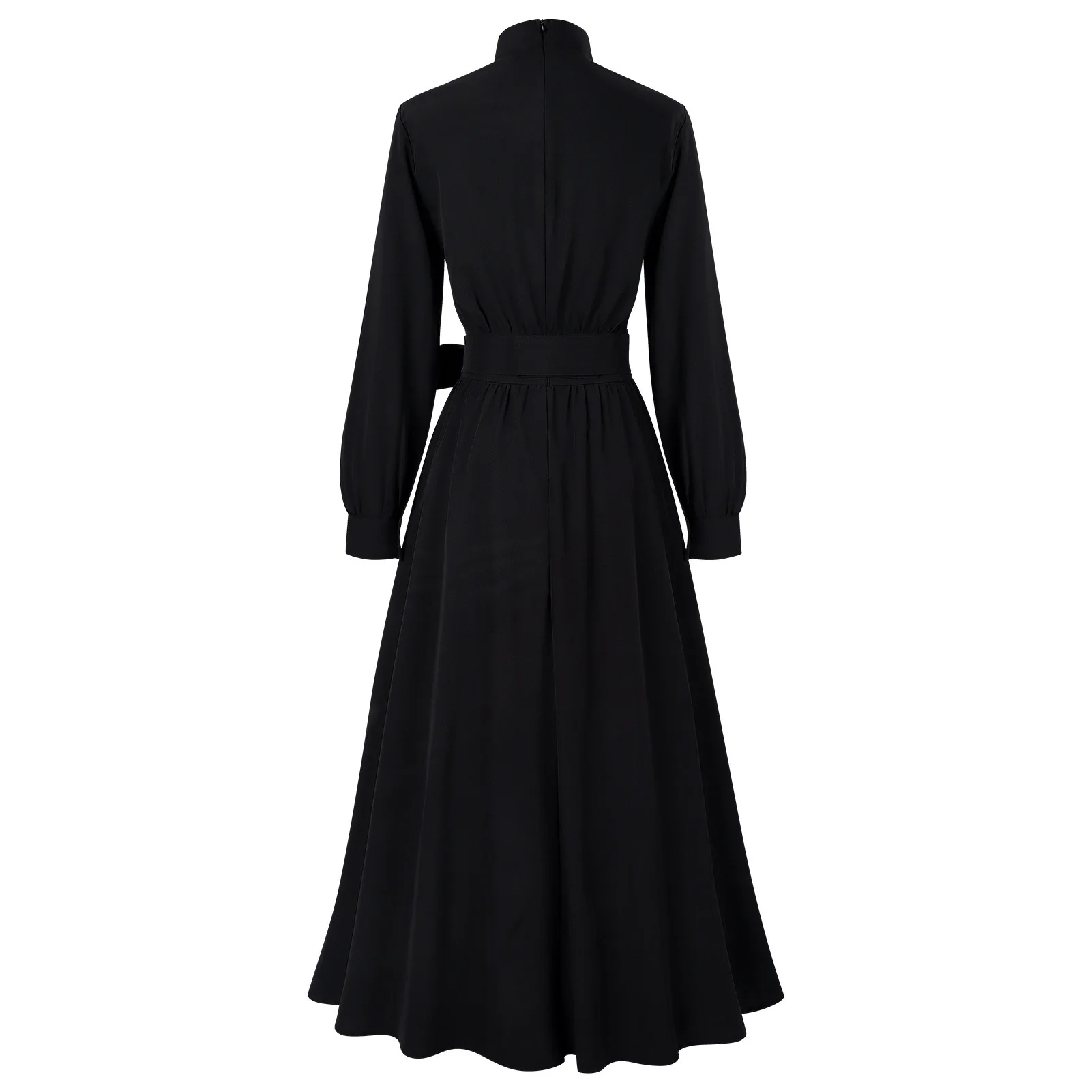 Easter Costume Priest Virgin Mary Nun's Stage Performance Cosplay Black White Dress with Necklace Halloween Navidad Comic Con view 2