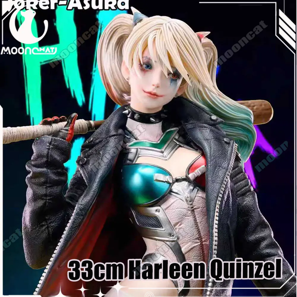 

33cm Harleen Quinzel Action Figure Harley Quinn Figures Model High Quality Version The Clown'S Girl Statue Toys Birthday Gifts