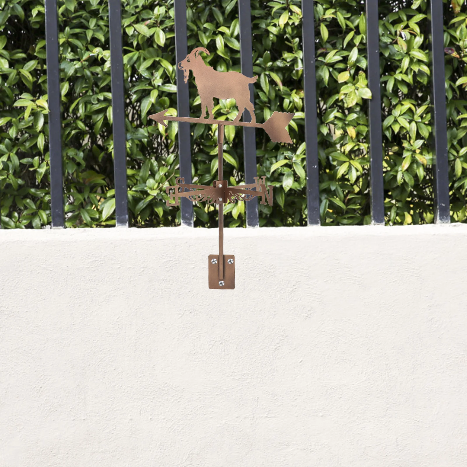 ريشة الرياح المعدنية المزخرفة للسقف الخارجي والحديقة والفناء ومؤشر اتجاه الرياح الحيوانية من الفولاذ المقاوم للصدأ مع دعامة الناهض