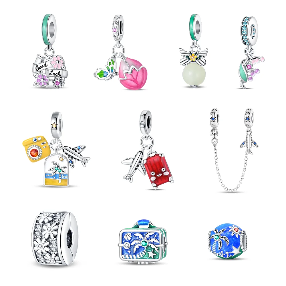 Versilberter Gänseblümchen-Blumen-Clip-Anhänger mit schimmernden Zirkonia-Details, hypoallergen, für empfindliche Haut, trendiges Armband, Geschenk