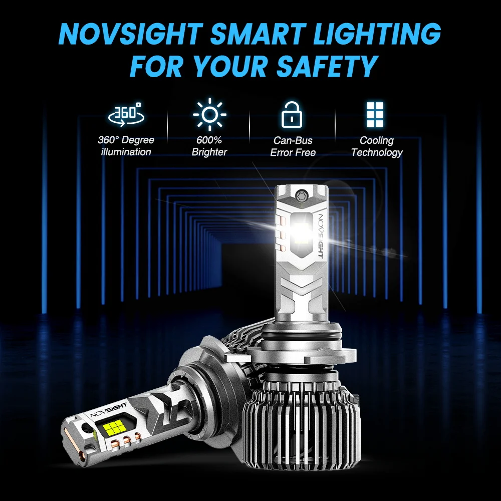 NOVSIGHT N75 H4 LED Headlight For Car H7 LED H11 9005 9006 9012 6500K 20000LM 100W 9-32V LED Auto Headlamp Fog Light Bulbs IP68