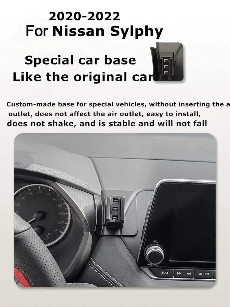 

2020-2022 For Nissan Sylphy Mobile Phone Holder Wireless Charger Car Phones Mount Bracket GPS Support