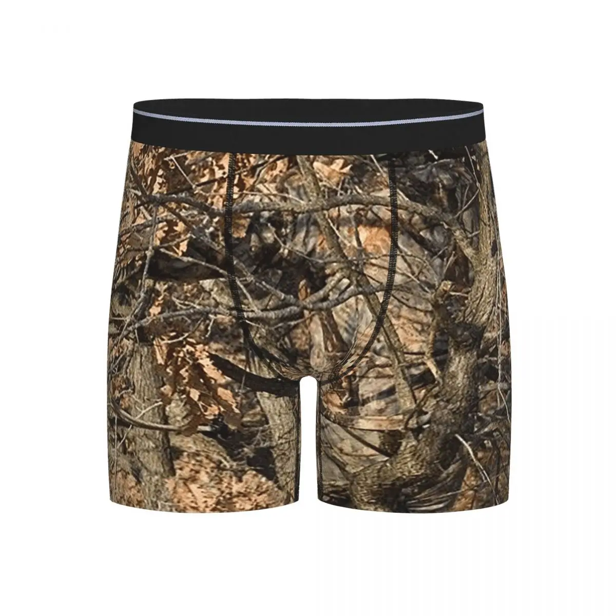 

Long Boxer Underpants Shorts Real Tree Camouflage Panties Men's Comfortable Underwear for Homme Man Boyfriend Gifts