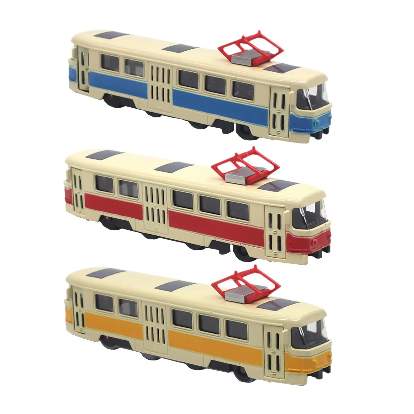 1:90 Scale Diecast Alloy Bus Vehicles Pull Back Car Toy for Party Favors