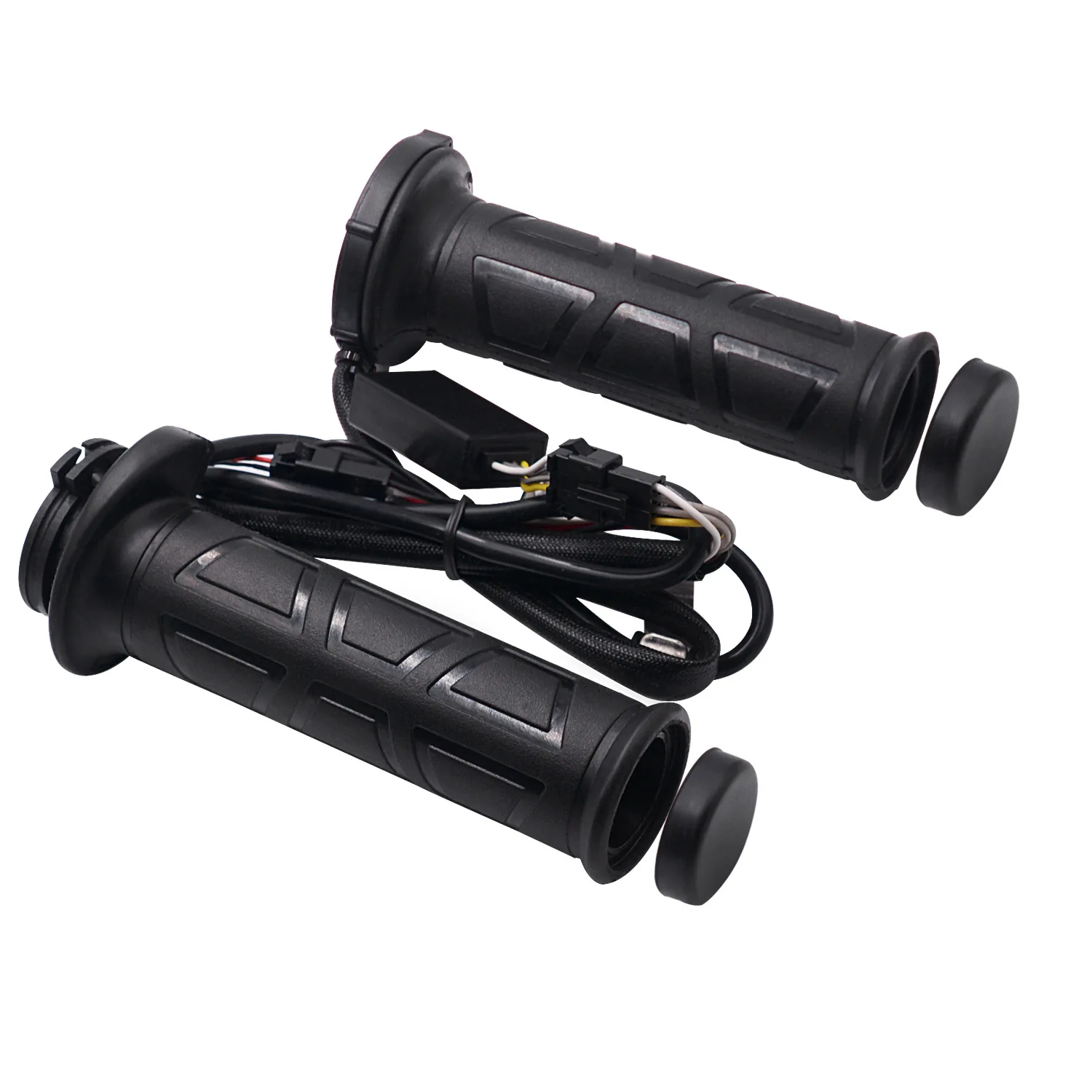 Manguitos calefactables para manillar de motocicleta, manguitos calefactables para ATV, Scooter, con interruptor para controlar la temperatura, 22mm, Invierno