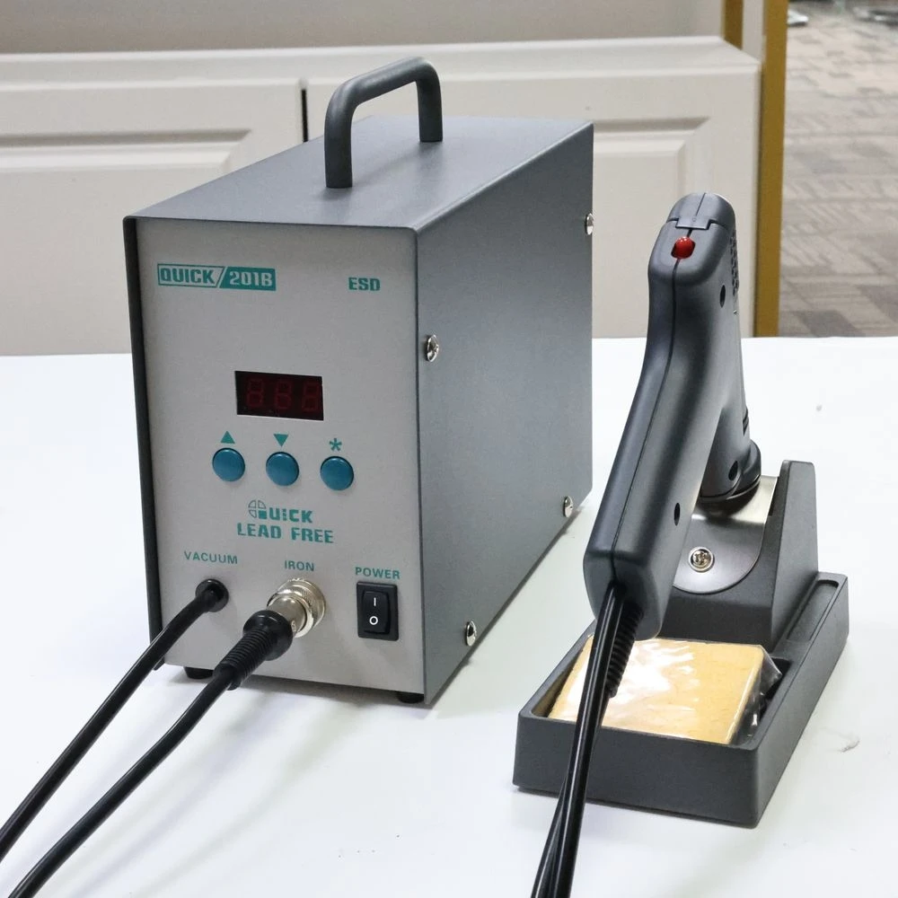 

QUICK 201B Solder Sucker High Frequency Digital Display Solder Sucker Circuit Board Welding Spot Anti-Static Desoldering