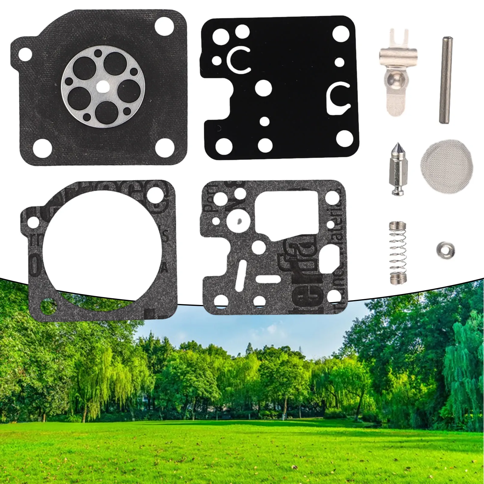 1set Carburetor Repair Rebuild Kit Replacement  For SRM 210 210i 225 225i For Zama RB-K66 A Thru B GT-200 Trimmer