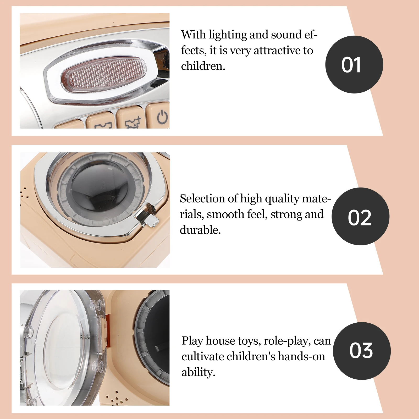 

Washing Machine Decorations Mini Children's Home Appliances Plastic Miniature Toy Machines