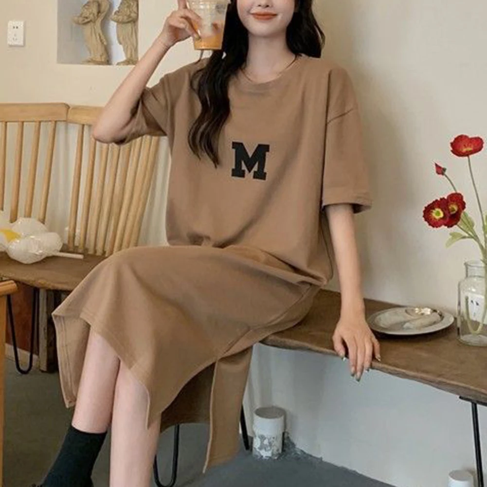 Casual Summer Outfit A-Line Long Skirt Casual Wear Daily Use Slight Elastic Letter Pattern Brand New Item For Autumn