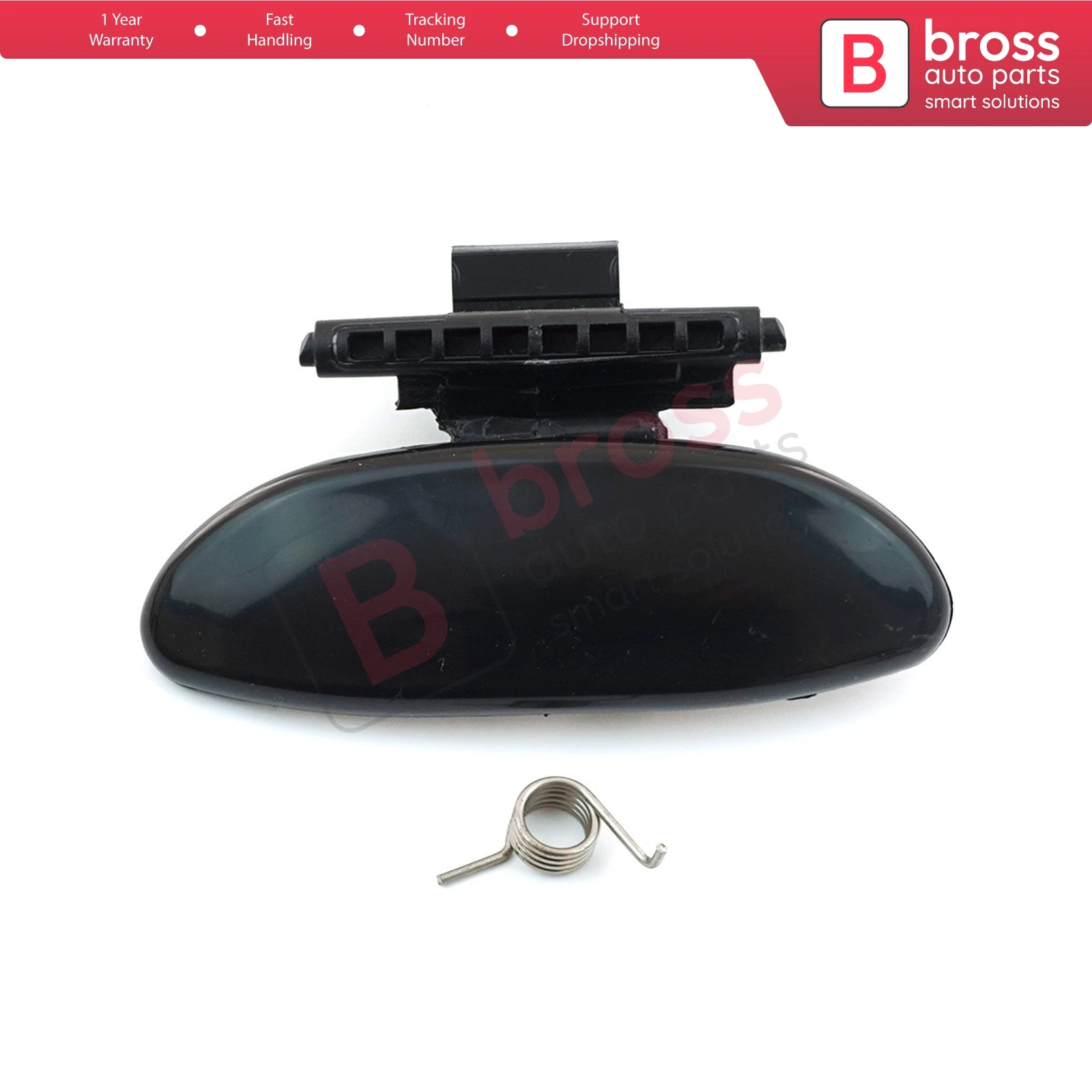 Bross Auto Parts BDP988 Glove Box Lid Handle Button Opener 8218A3, 8218.A3 BLACK COLOR for Citroen Elysee C2 C3 Peugeot 301