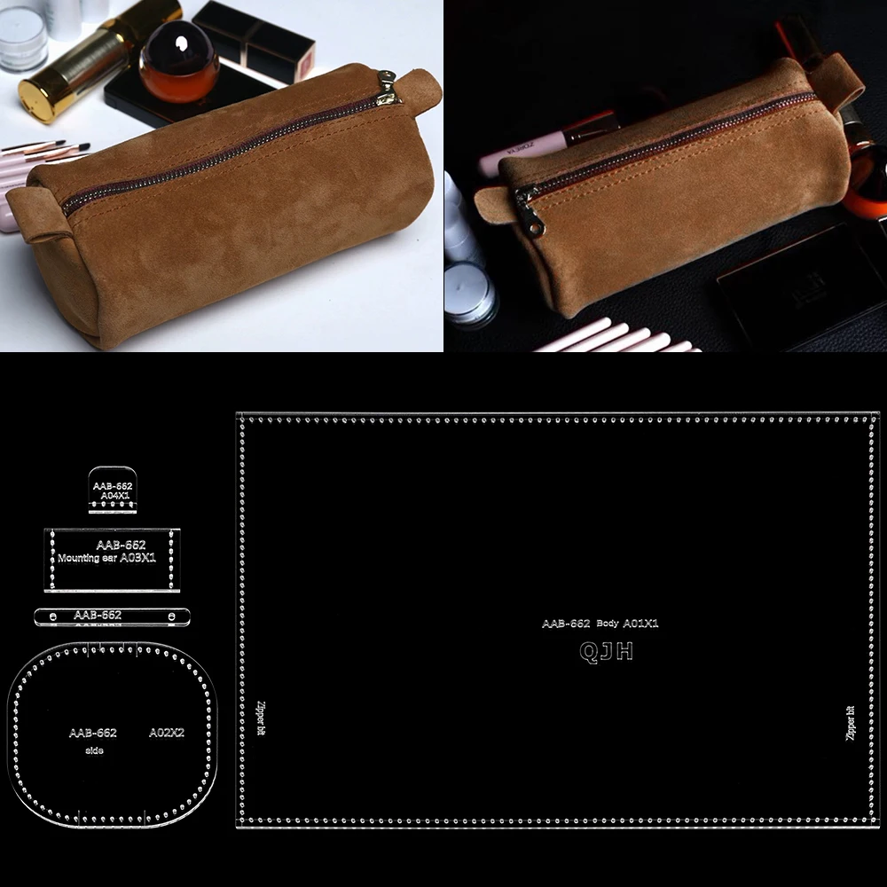 DIY Sewing Patterns, Acrylic Template, DIY Leather Handicrafts Stencils for Making Leather Hand Bag & Storage Bags