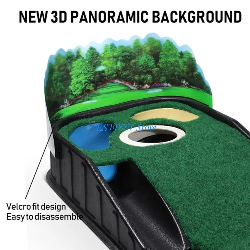 G6DE Tournament Level Putting Green Simulator Practice Mat Challenge Hazards