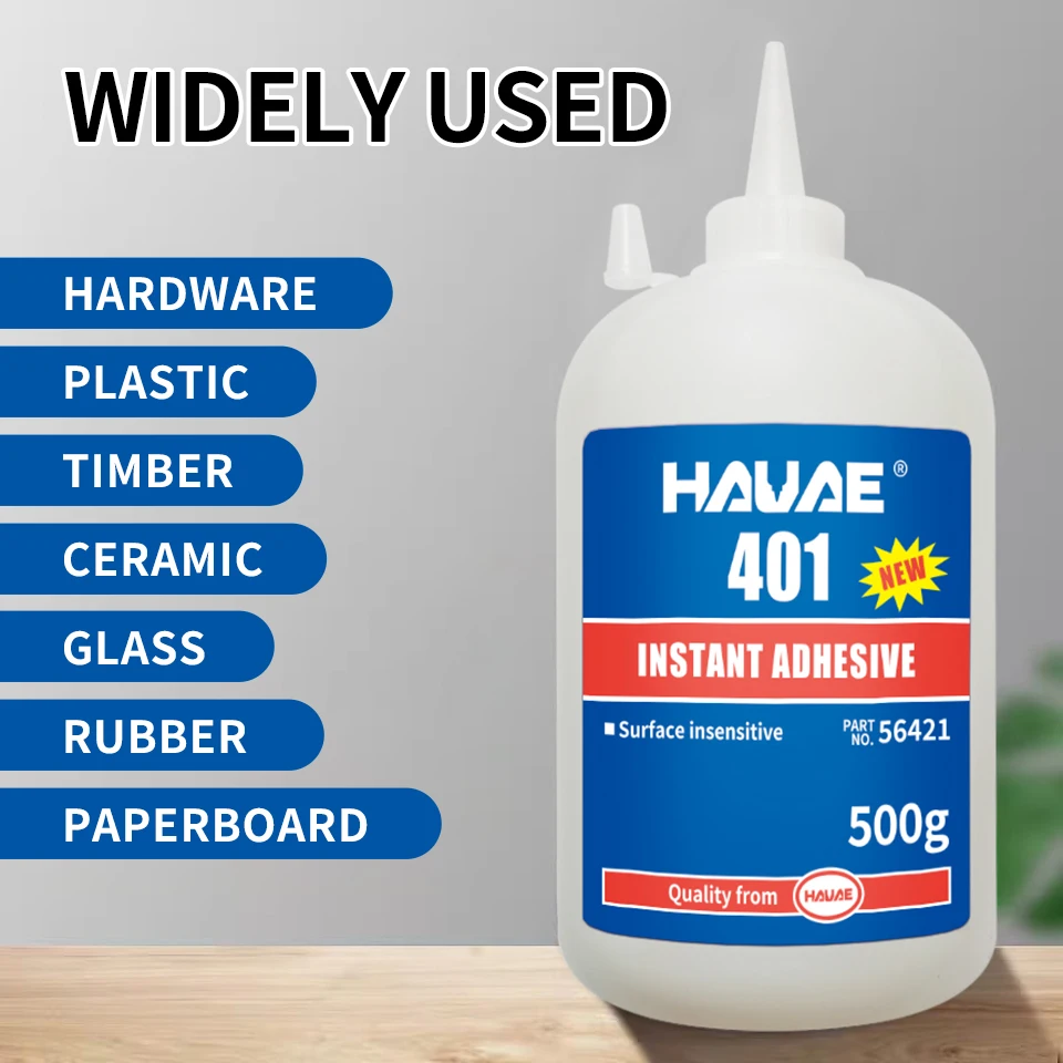 500g super Strong glue hauae 401 403 495 480 instant adhesive for metal plastic rubber wood Paper ceramics glass super glue