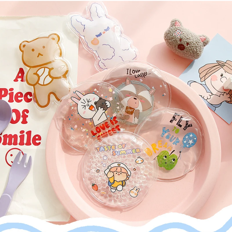 Cute Cartoon Portable Mini Reusable Use Ice Pack Cold Gel Summer Cooling Cooler Bag Child Baby Travel Creative Ice Cooler Bags