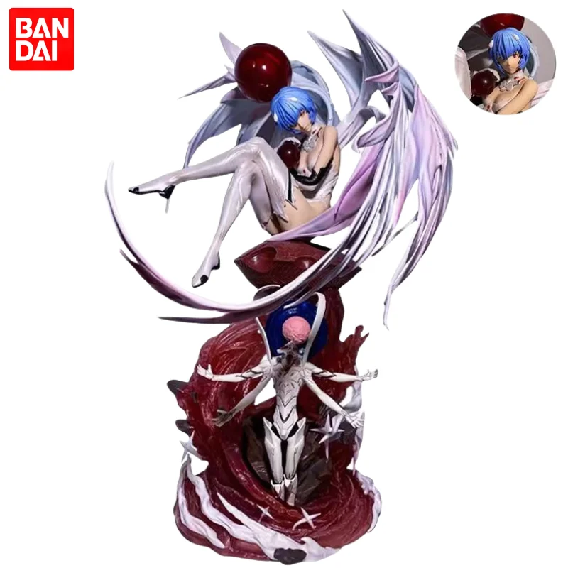 

New Neon Genesis Evangelion Goddess Resonance Double-headed Angel Ayanami Rei Animation Card Tong Figure Creative Model Ornament