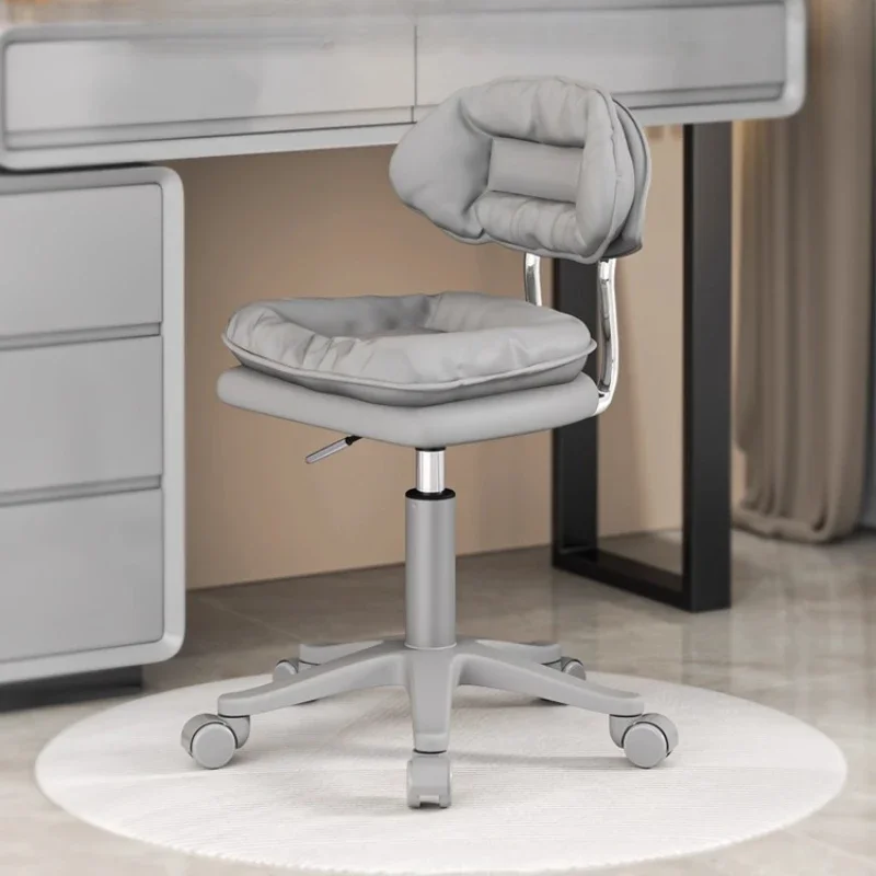 

Dresser makeup chair can be rotated and lifted, bedroom high-end feeling with backrest small apartment makeup stool pulley