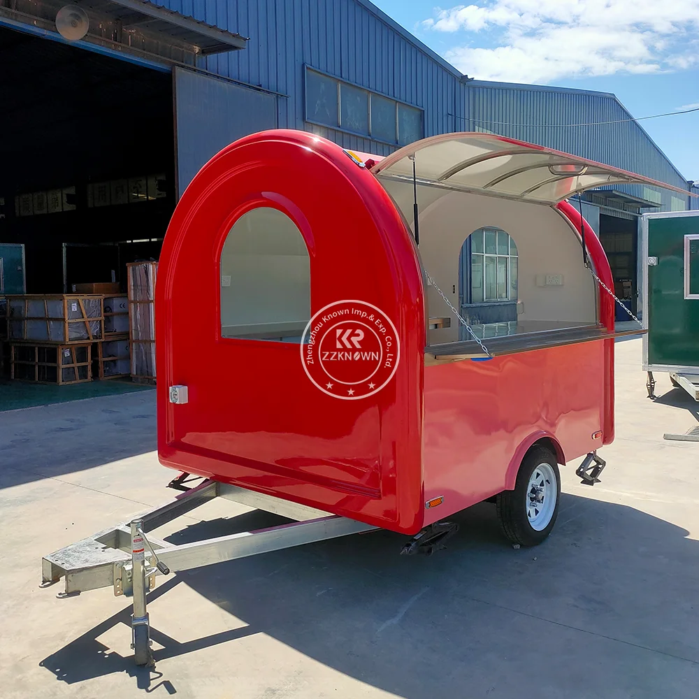 

Street Mobile Kitchen Ice Cream Fast Food Trailer Fully Equipped Commercial Catering Truck Coffee Food Truck With Full Kitchen