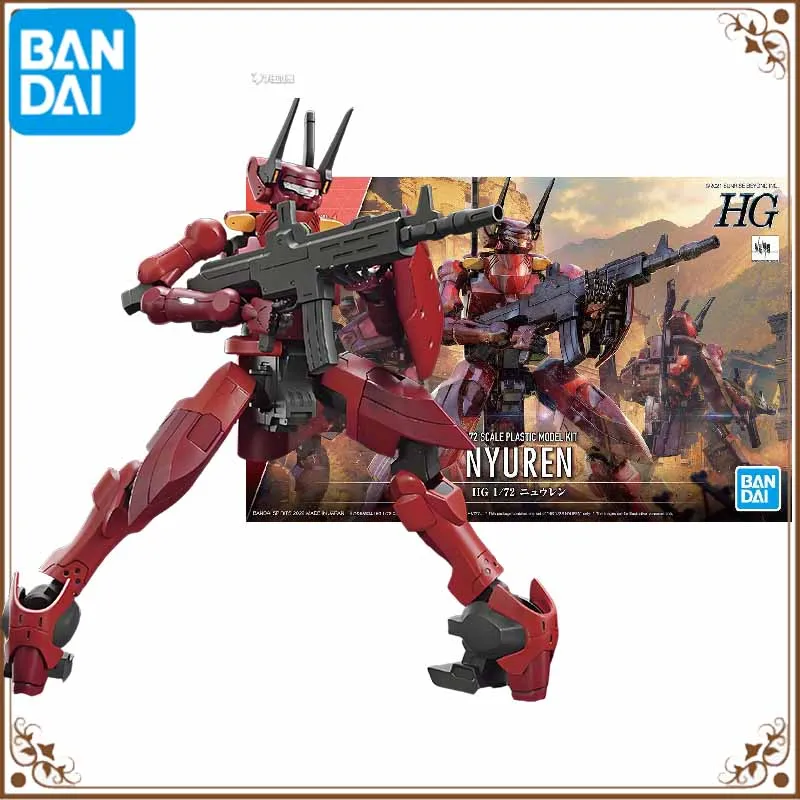

Bandai Original GUNDAM HG Series SUNRISE BEYOND NYUREN Anime Action Figure Assembly Model Toys Collectible Model Ornaments Gifts