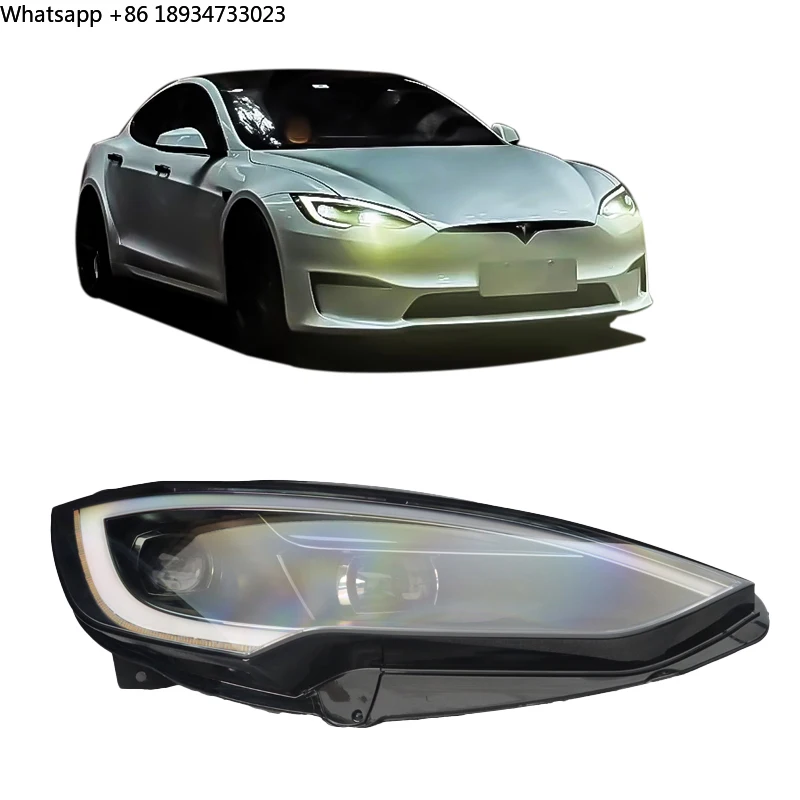 

Для оригинальных качественных светодиодных фар для Tesla Model S 2014-2020 2021, модификация и обновление, новая цветовая температура 8000k