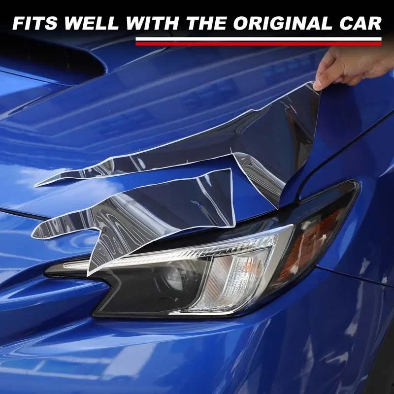 

Suetlcoity для Subaru WRX 2022-2025, черный ТПУ, передние и задние фары автомобиля, декоративная пленка, наклейка, автомобильные аксессуары