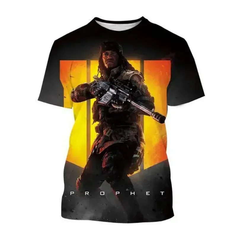 Summer New Hot Game PUBG 3D Printed Men's T-shirt War Blazer Street Style Oversized Comfortable Breathable Quick-drying Top