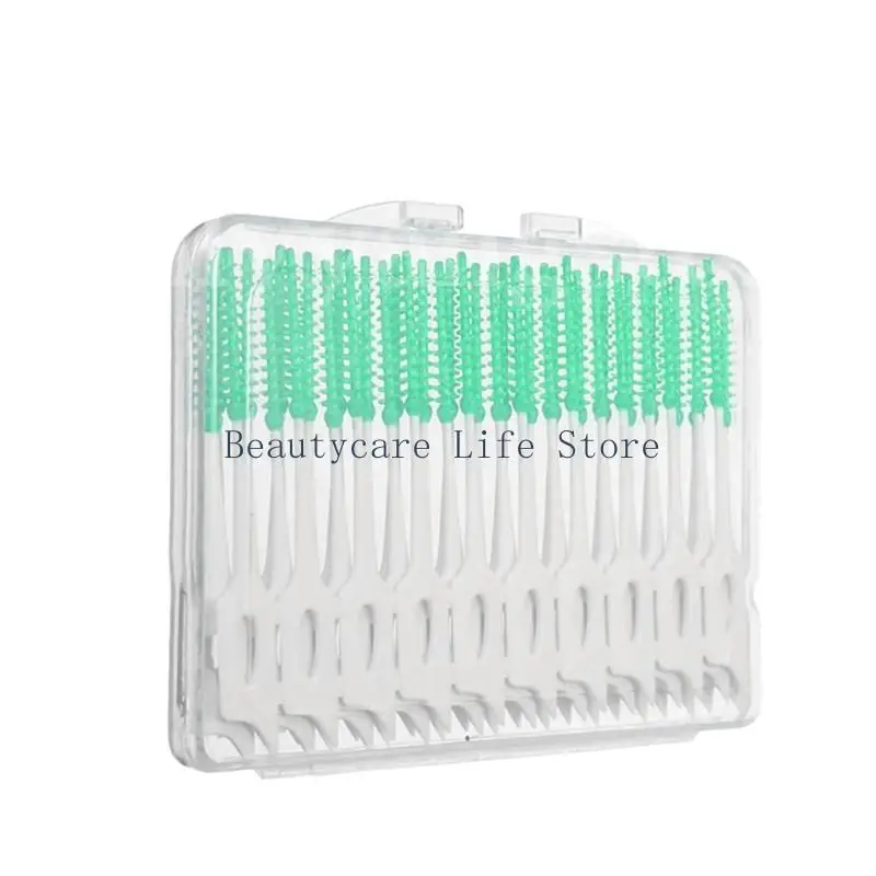 652C New 40Pcs Soft Clean Between Interdental Floss Brushes Dental Care Tool