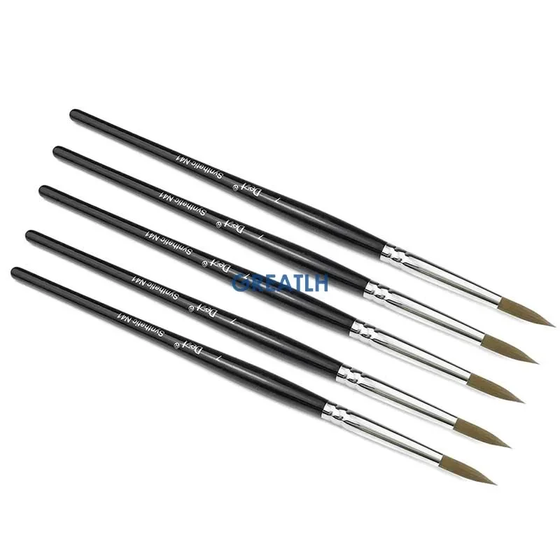 

19cm Dental Lab Porcelain Brush Pens 7# Teeth Shaping Glazing Pen Dental Lab Material Dental Technician Tools 5pcs/set