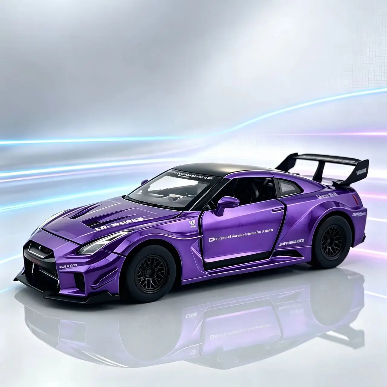 1:32 Scale Alloy Model Racing Car Model with Base, Exquisite Alloy Car Model Toy, Adult Collection and Home Decoration