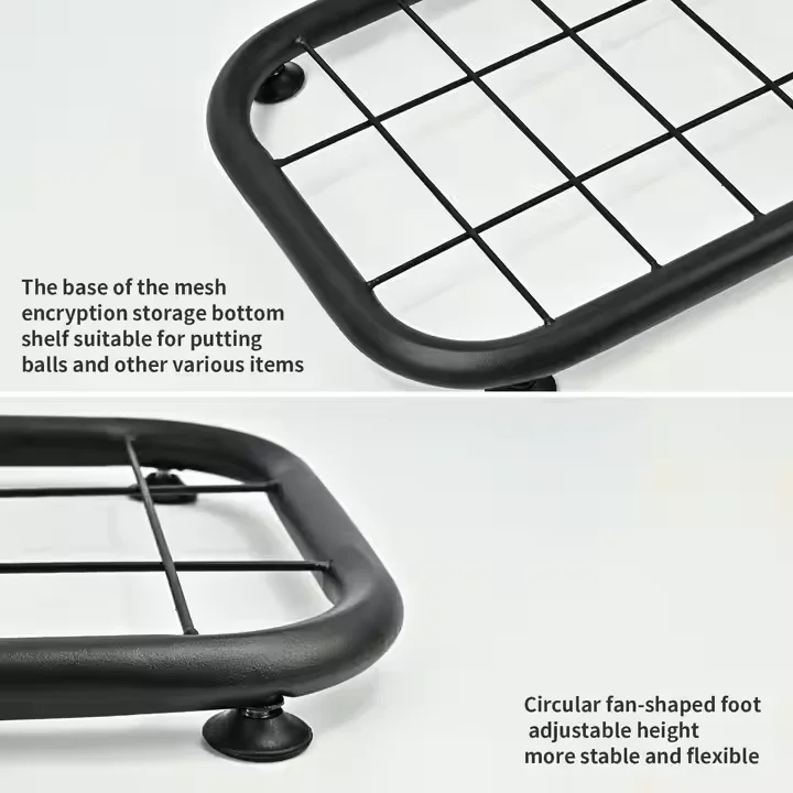 Rack de basquete de pé ajustável rack de armazenamento de bola suporte de basquete vertical rack de bola de pé de garagem