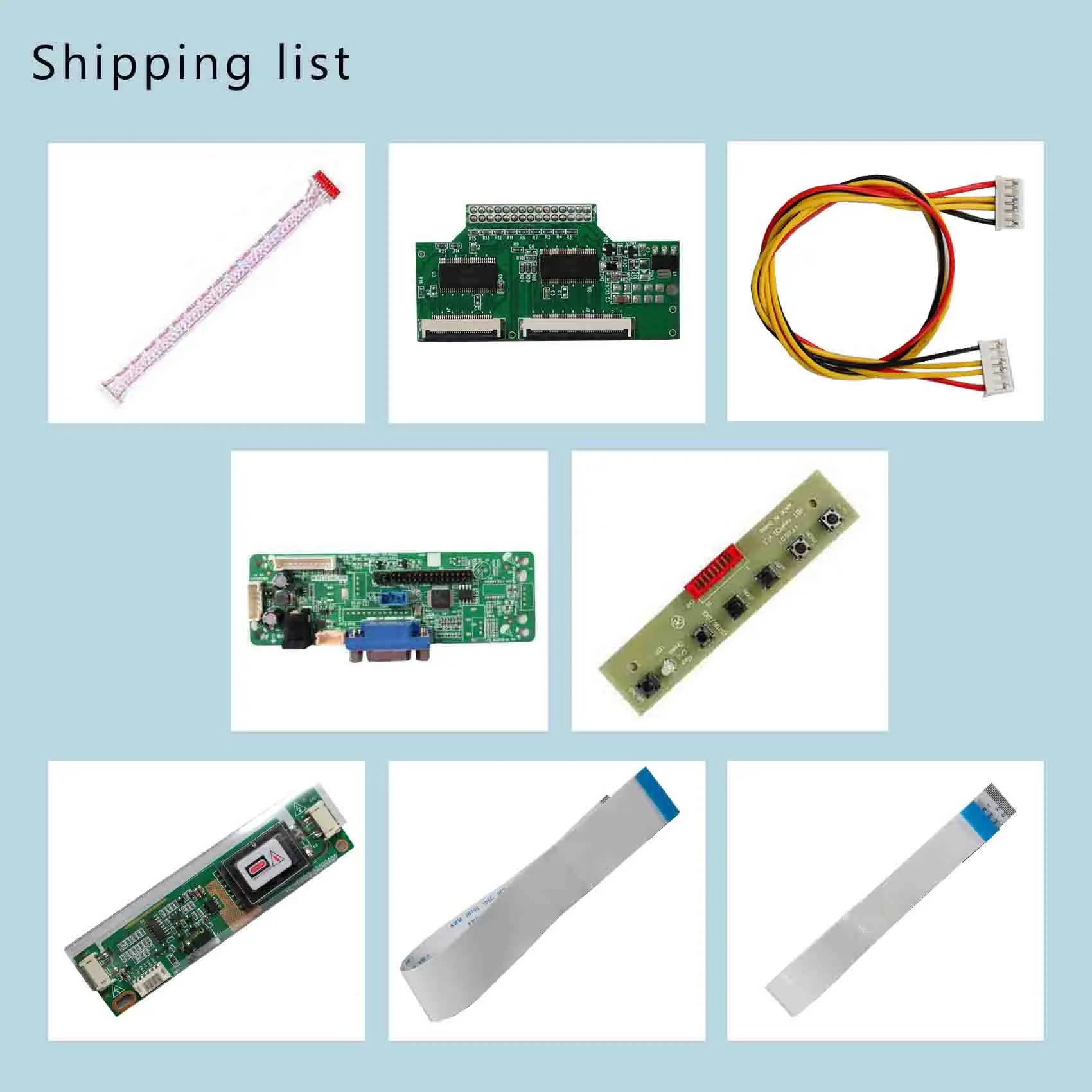 Печатная плата универсальная плата контроллера Lvds Vga вход плата драйвера ЖК-дисплея для 2Ccfl 75Pin Ttl 15 ''1024X768 M150Xn05 V6 панель