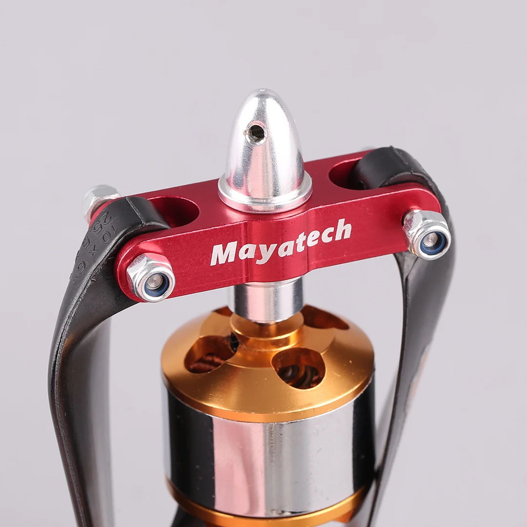 Pacchetto elica per aereo Mayatech da 6 mm: elica pieghevole in metallo e elica pieghevole in nylon con sedile con morsetto ad ala fissa