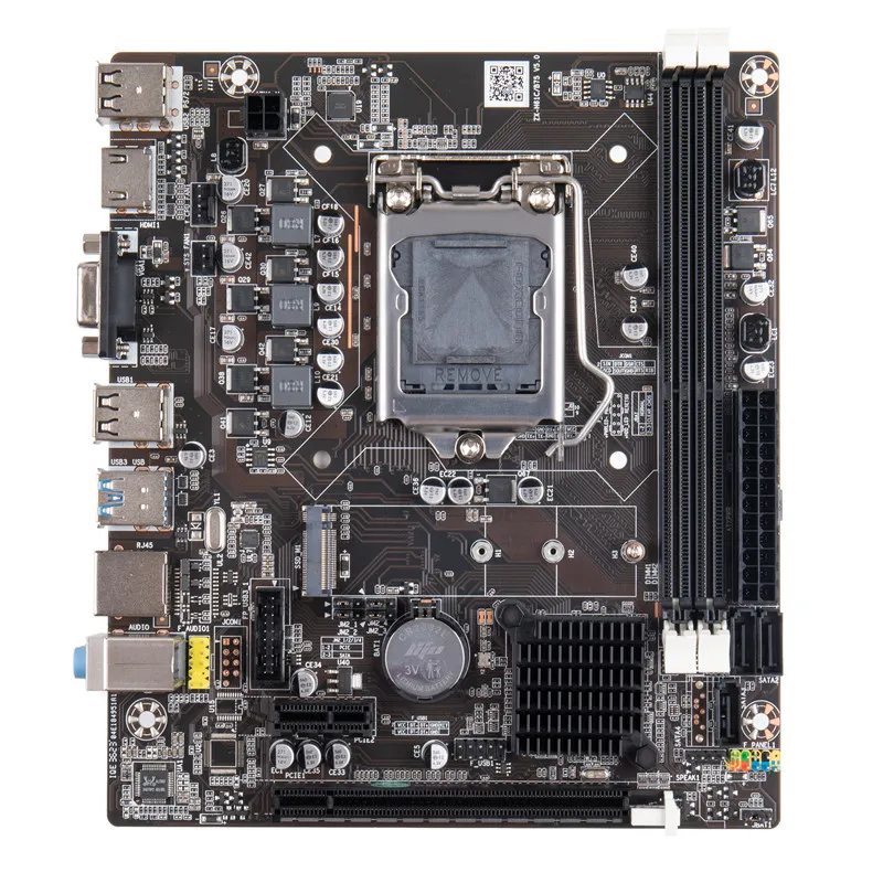 B75 main board B75-1155 pins Computer main board supports E3 I3 I5 I7 with SATA3.0