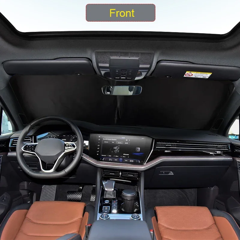 

Car Black Windows Privacy Sunshade Auto Anti-UV Heat Insulation Protect Cover Accessories For Volkswagen TOUAREG 2011-Present