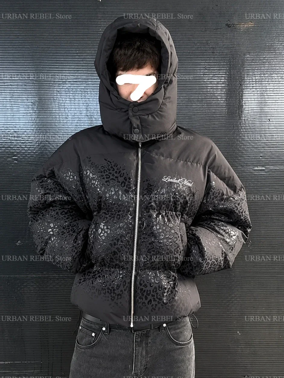 Women's Water-reactive Fabric Cotton Thick Warm Coat Vintage Zip Up Outerwear Casual Jacket Streetwear Fashion Hip Hop Parkas