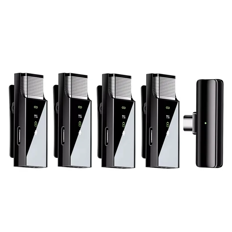 

S16 Mobile Camera Wireless Mic, Intelligent Noise Reduction, Audio Video Computer Recording Lavalier Microphone-ABIU