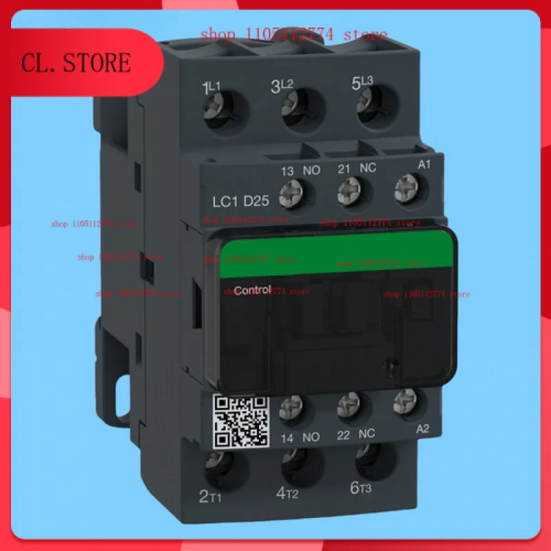 

LC1D25F7 NEW for Schneider 25A, 15HP at 480VAC,3 phase, 3 NO, 110VAC 50/60Hz coil