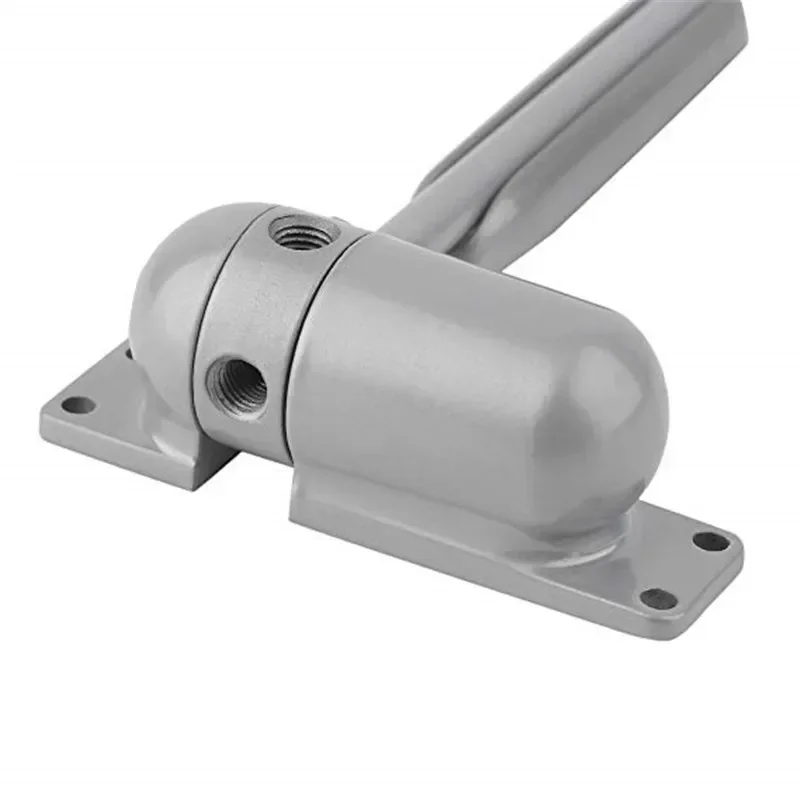 1 Set Gray Mini Automatic Spring Door Closer Adjustable Fire Rated Safety Door Stopper  Indoor and Outdor